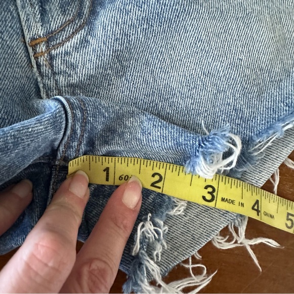 Agolde Parker Denim Cutoff‎ Women Shorts Ladies size 31 Organic cotton - Picture 6 of 9
